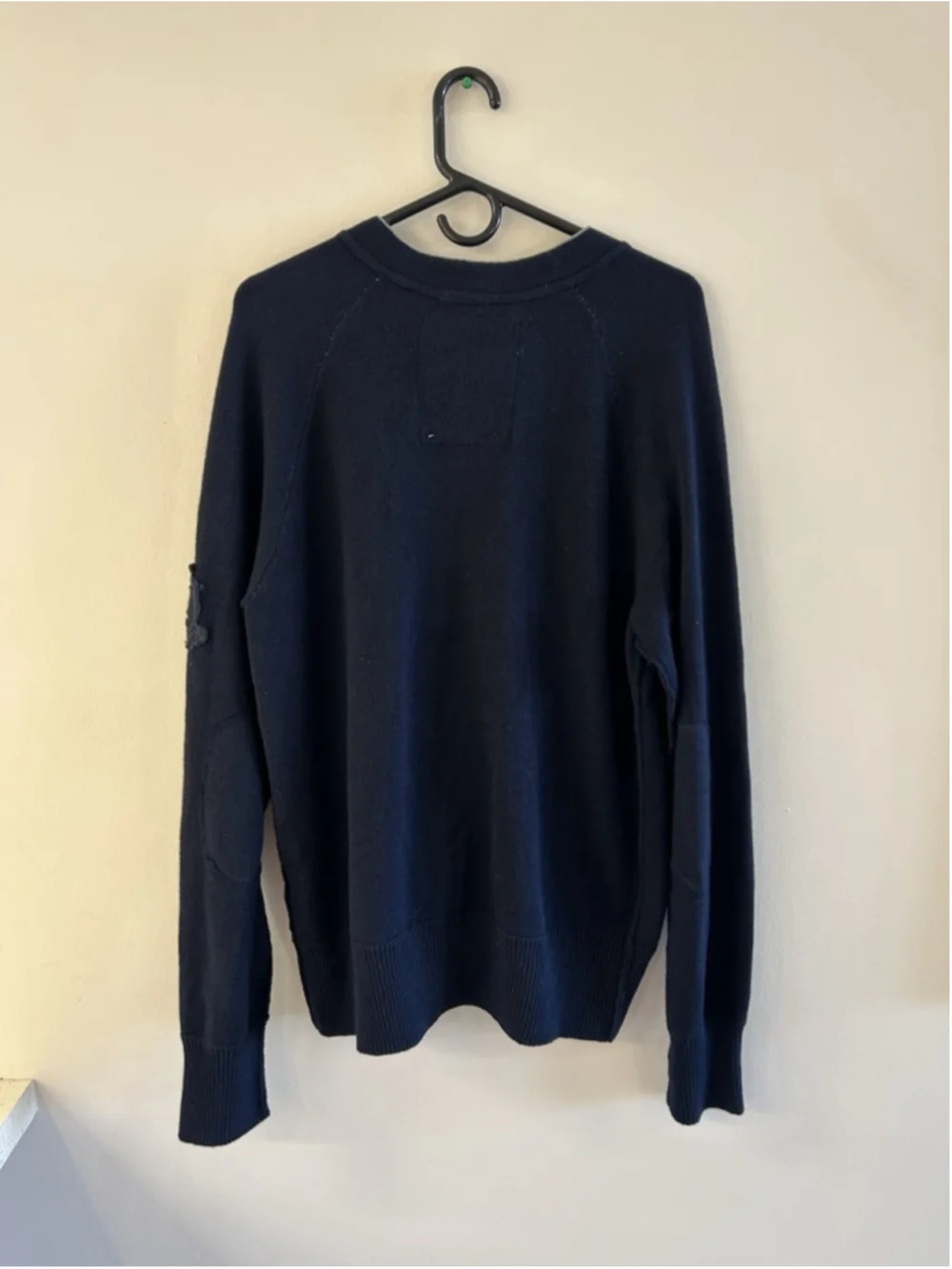 NEW! AMERICAN EAGLE Vintage Cardigan Sweater Navy Blue Cotton Wool Button Size L